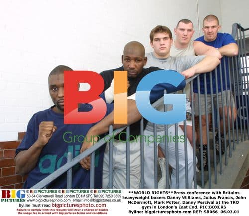 British heavyweight boxers press conference