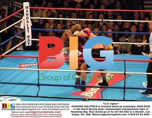 Holyfield Knocked Down by Ruiz