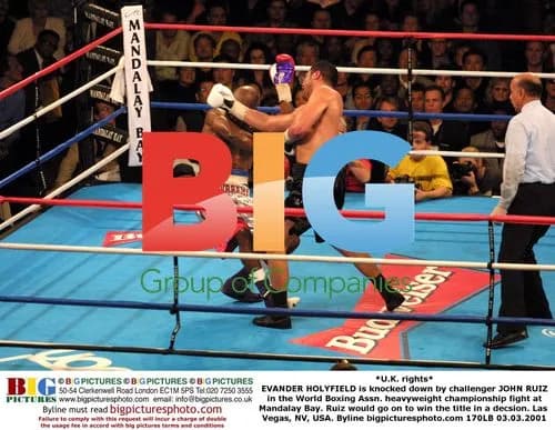Holyfield Knocked Down by Ruiz