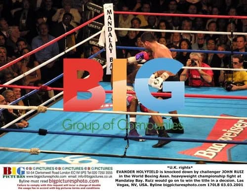 Holyfield Knocked Down by Ruiz