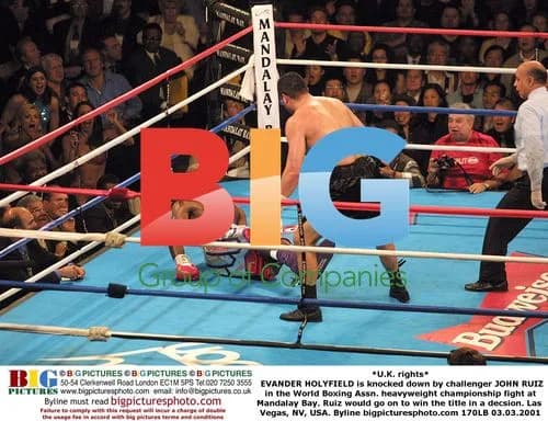 Holyfield Knocked Down by Ruiz