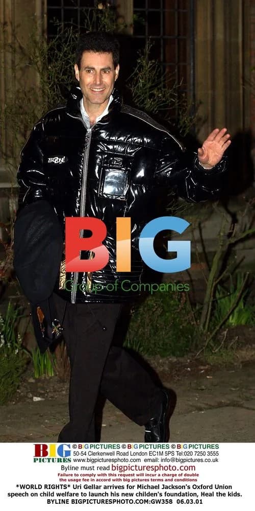 Uri Gellar at Michael Jackson's Oxford Union speech