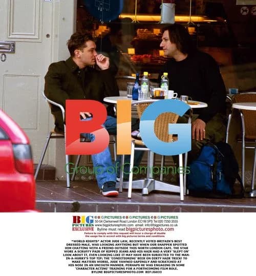 Jude Law Spotted Looking Scruffy in North London