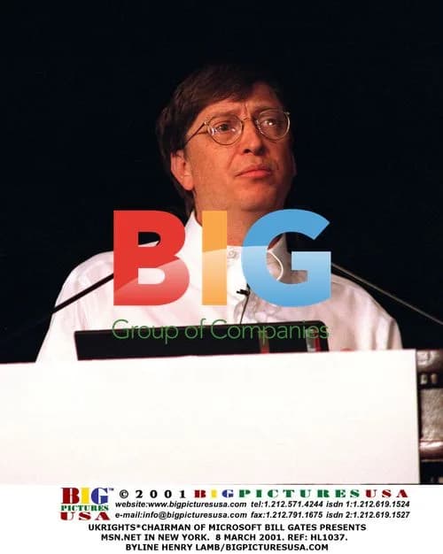 Bill Gates Presents MSN.net in New York