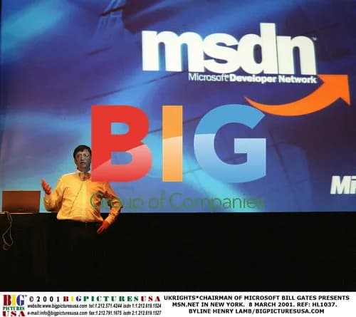 Bill Gates Presents MSN.net in New York