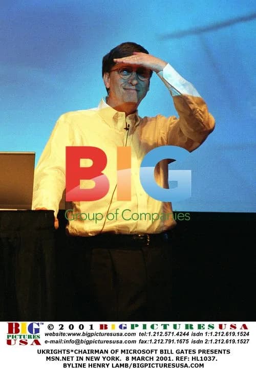 Bill Gates Presents MSN.net in New York