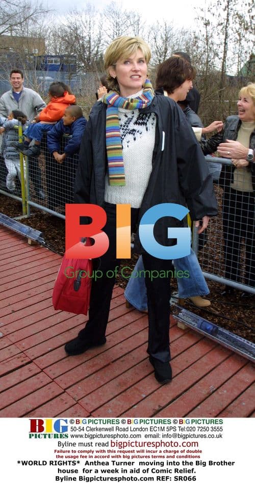 Anthea Turner enters Big Brother house for Comic Relief