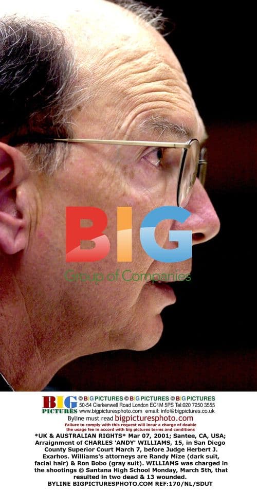 Arraignment of Charles 'Andy' Williams