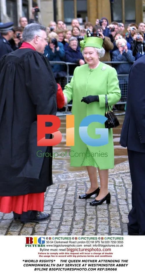 The Queen Mother at Commonwealth Day Service