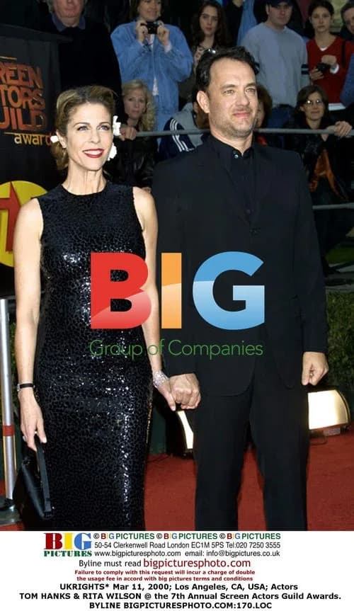 Tom Hanks and Rita Wilson at the 7th Annual SAG Awards