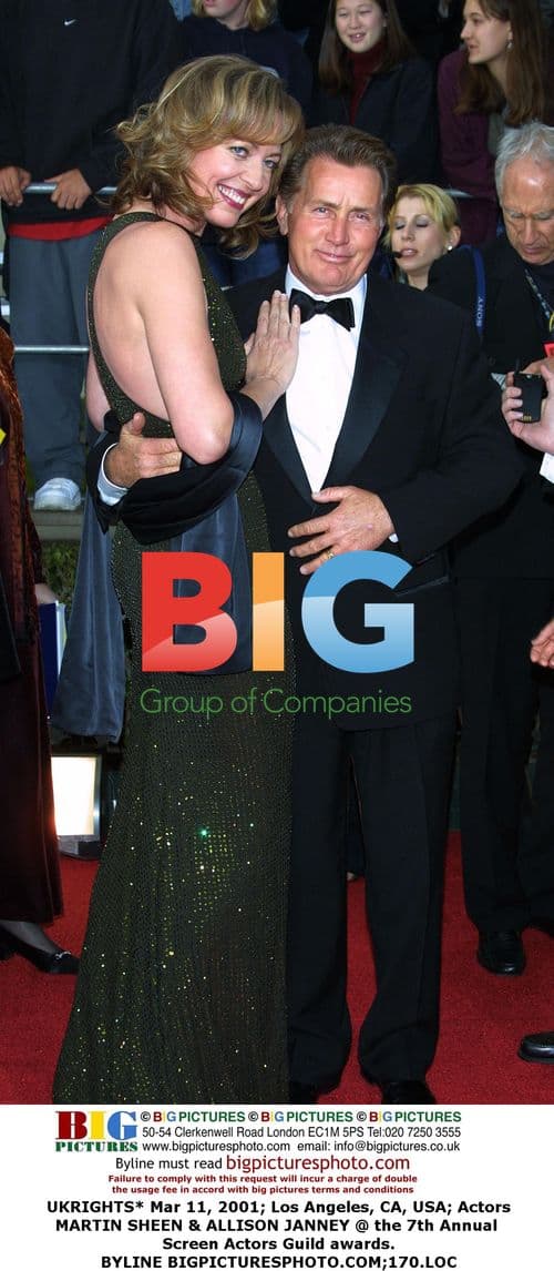 Martin Sheen & Allison Janney at 7th Screen Actors Guild Awards