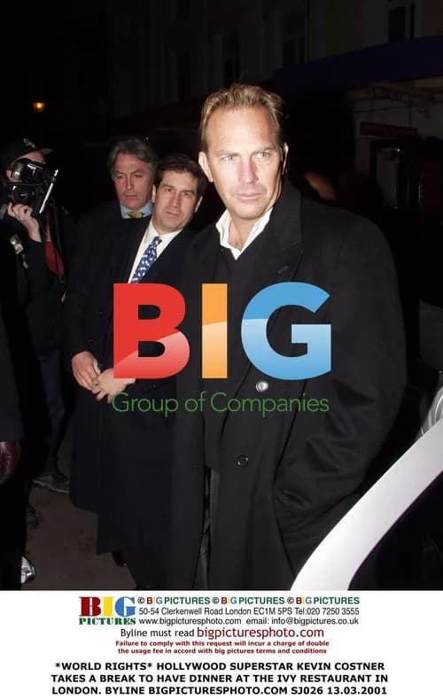 Kevin Costner Dines at The Ivy in London