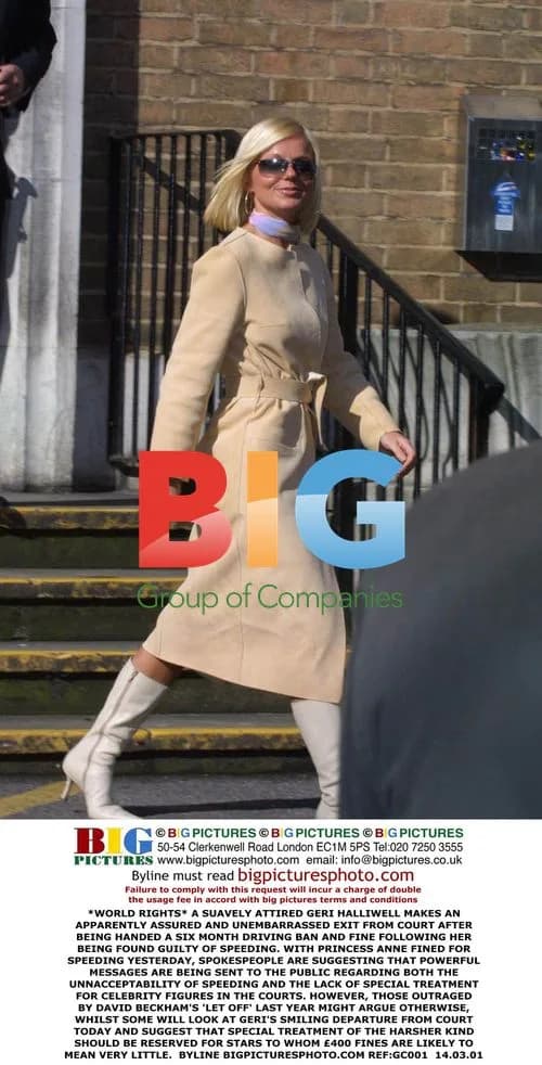 Geri Halliwell Leaves Court After Speeding Fine