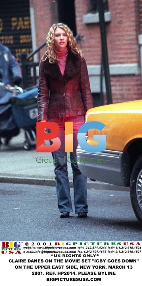 Claire Danes on set of "Igby Goes Down"
