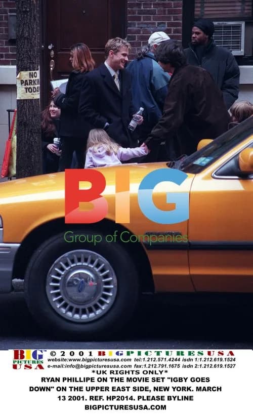 Ryan Phillipe on movie set of "Igby Goes Down"