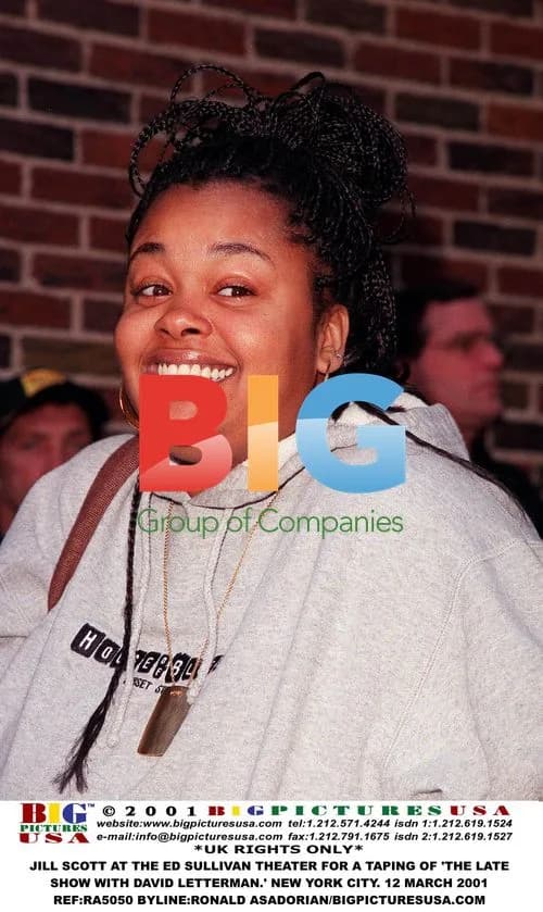 Jill Scott Arriving at 'The Late Show'