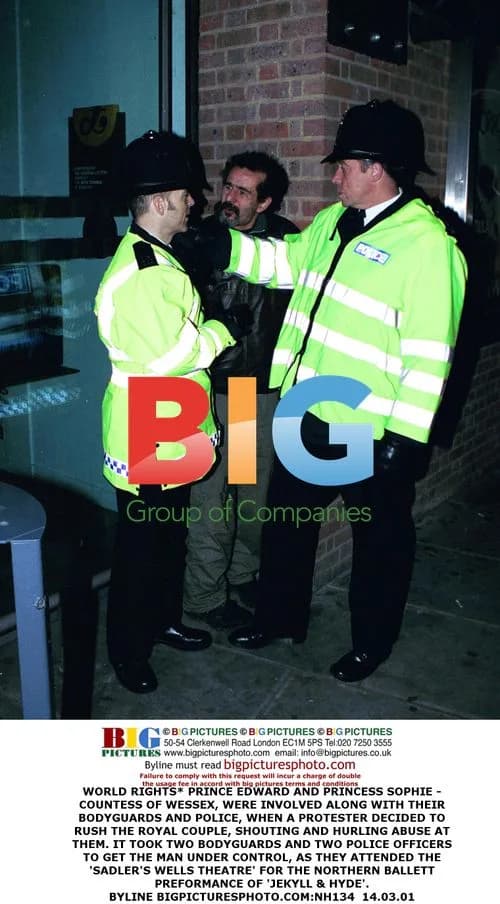 Royal Couple Confronted by Protester