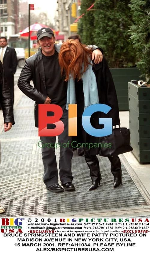 Bruce Springsteen and wife Patty on Madison Ave