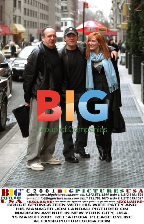 Bruce Springsteen with wife Patty and manager Jon Landau