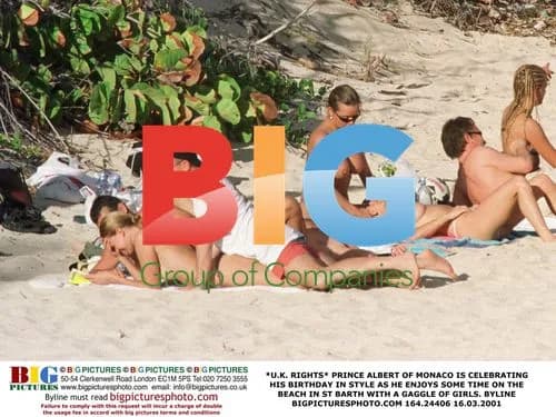 Prince Albert Celebrates Birthday on St Barth Beach