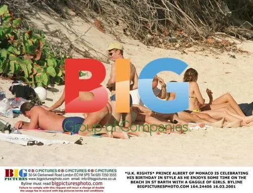 Prince Albert Celebrates Birthday on St. Barth Beach