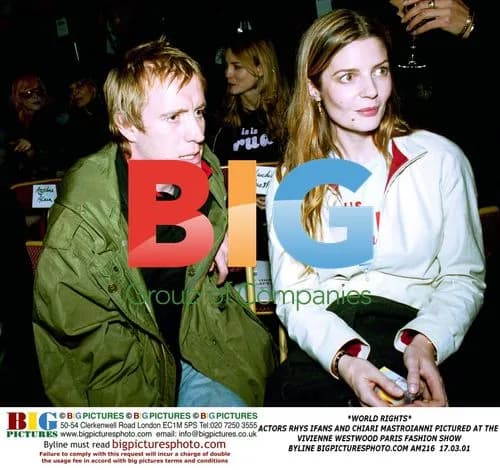 Rhys Ifans and Chiari Mastroianni at Vivienne Westwood show