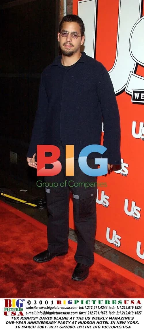 David Blaine at US Weekly's 1-Year Party