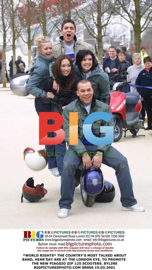 Hear'Say at London Eye for Piaggio Scooter