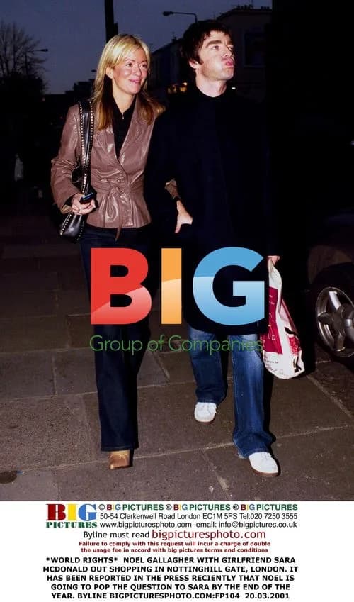 Noel Gallagher and Sara McDonald Shopping