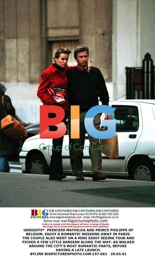 Princess Mathilda and Prince Philippe in Paris