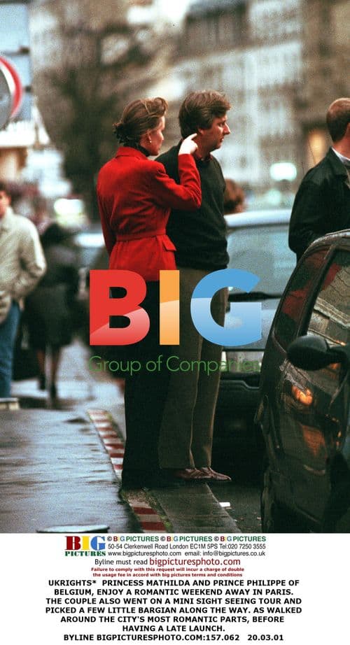 Princess Mathilda and Prince Philippe in Paris