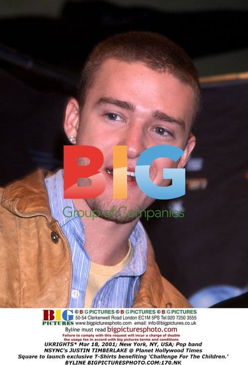 NSYNC's JUSTIN TIMBERLAKE at Planet Hollywood