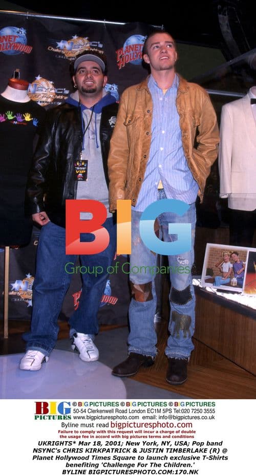 NSYNC's Chris Kirkpatrick & Justin Timberlake at Planet Hollywood