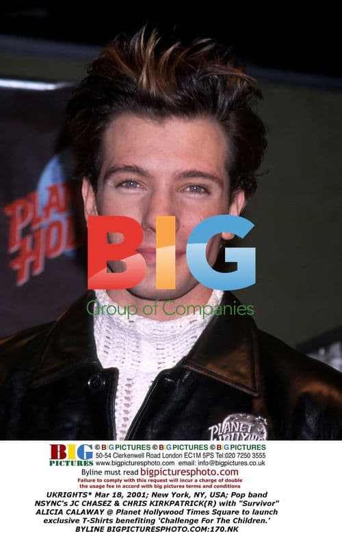 NSYNC's JC Chasez & Chris Kirkpatrick with 'Survivor' Alicia Calaway