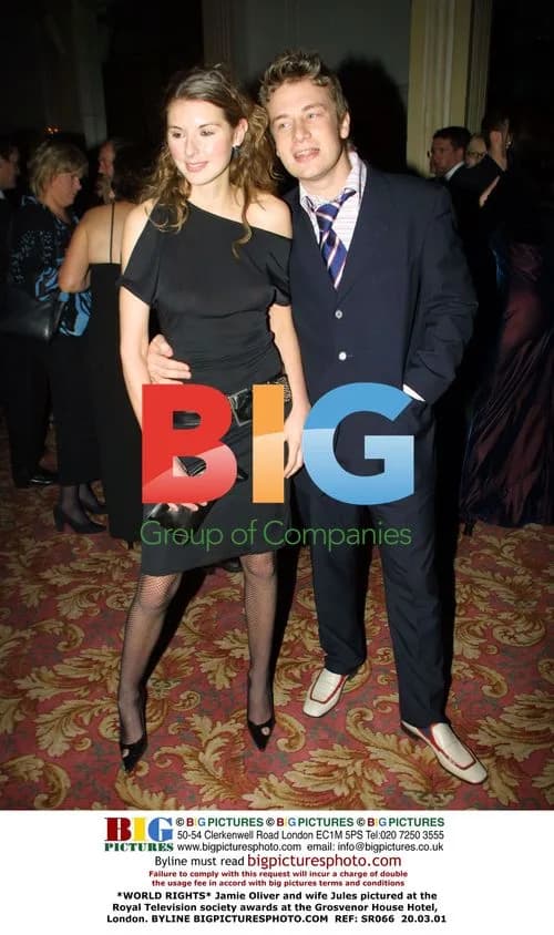 Jamie Oliver and wife at RTS awards