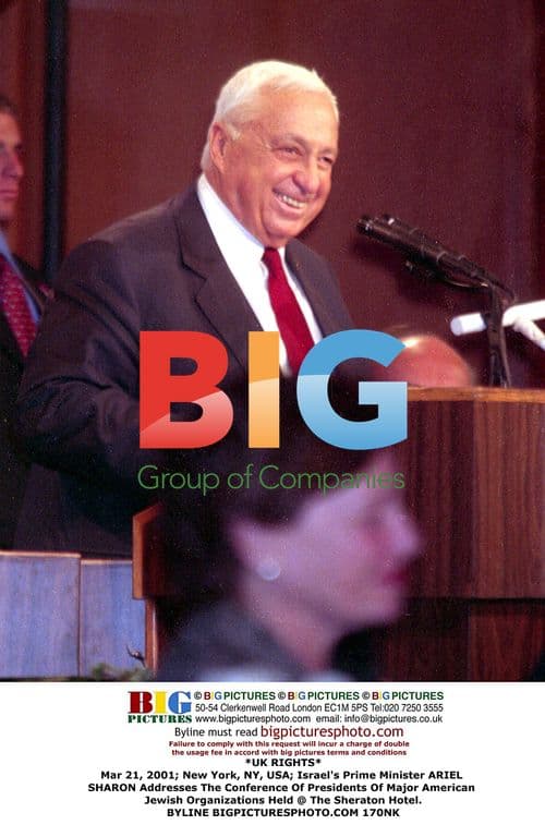Ariel Sharon Addresses Jewish Leaders in NYC