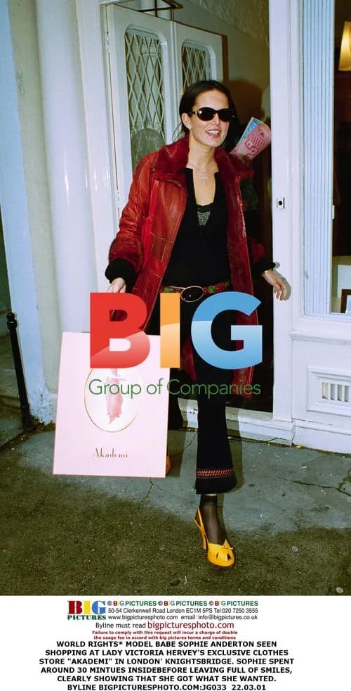Model Sophie Anderton seen shopping in London