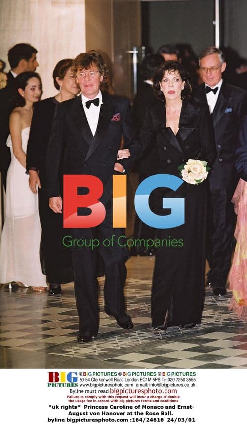 Princess Caroline and Ernst-August at the Rose Ball