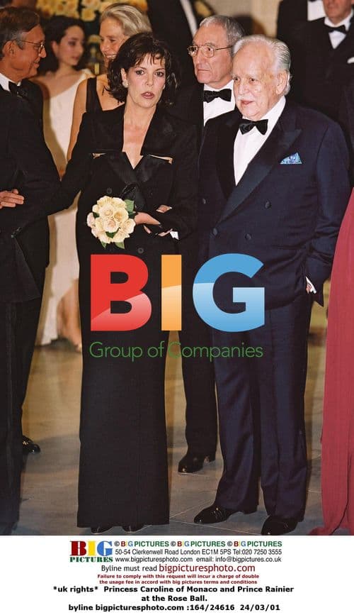 Princess Caroline & Prince Rainier at Rose Ball
