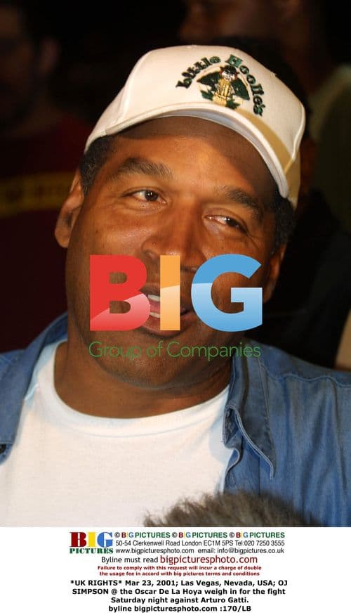 OJ Simpson at Oscar De La Hoya vs Arturo Gatti Weigh-in