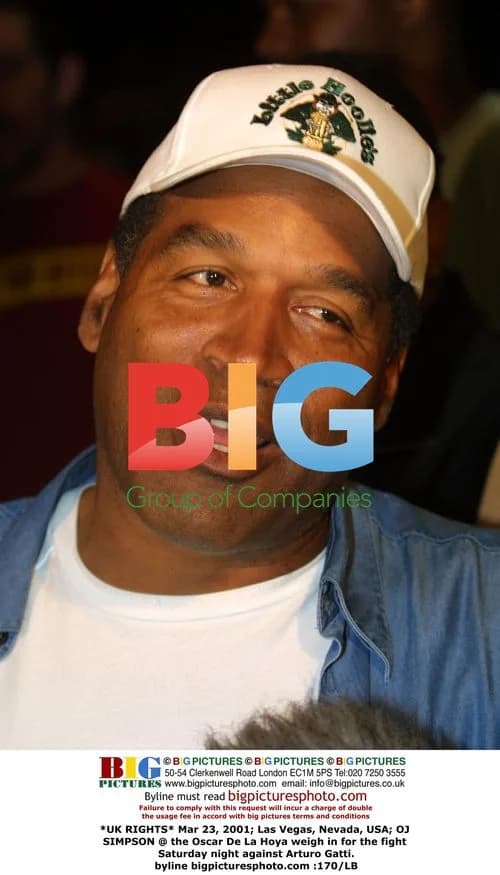 OJ Simpson at Oscar De La Hoya vs Arturo Gatti Weigh-in