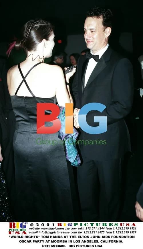 Tom Hanks at Elton John AIDS Foundation Oscar Party