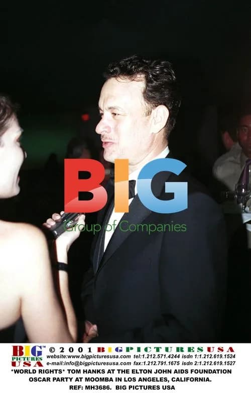 Tom Hanks at Elton John Oscar Party