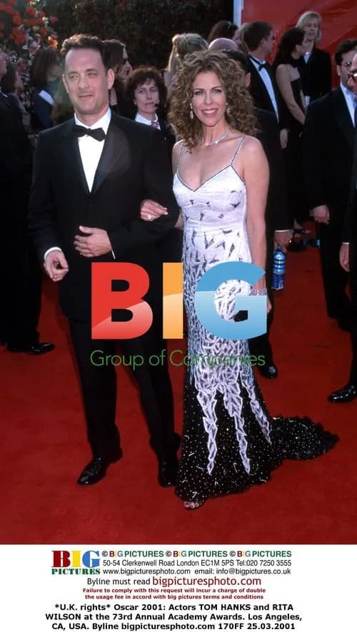 Tom Hanks and Rita Wilson at Oscars 2001
