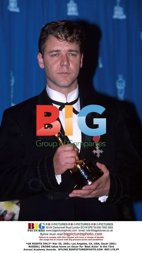 Russell Crowe Wins Oscar for 'Best Actor' at 73rd Oscars