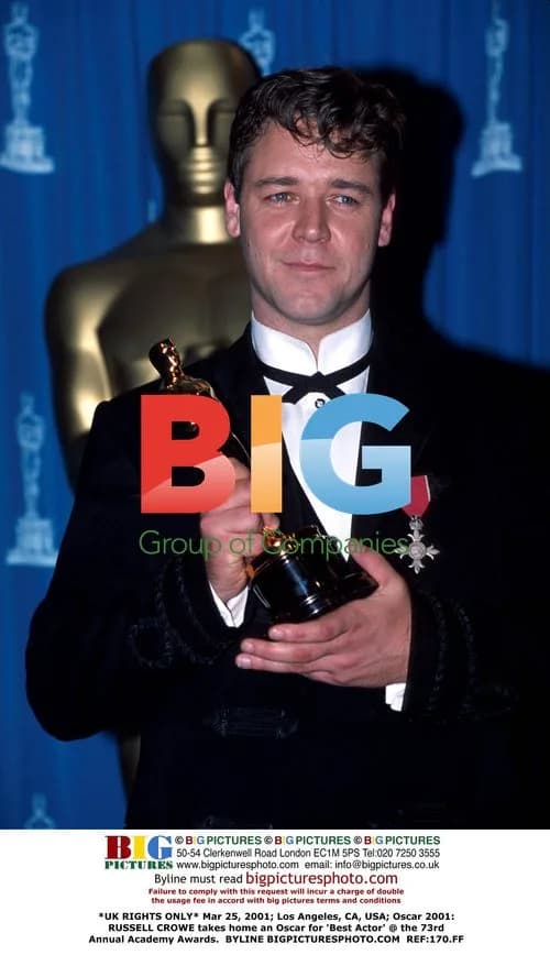 Russell Crowe Wins Oscar 2001