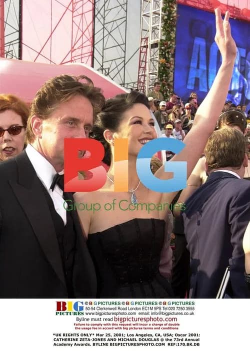 Catherine Zeta-Jones and Michael Douglas at 73rd Oscars