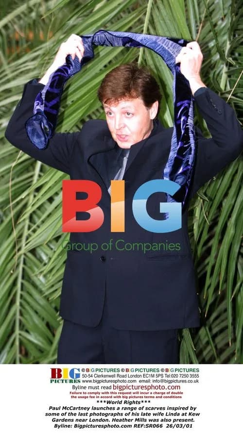 Paul McCartney launches scarf range at Kew