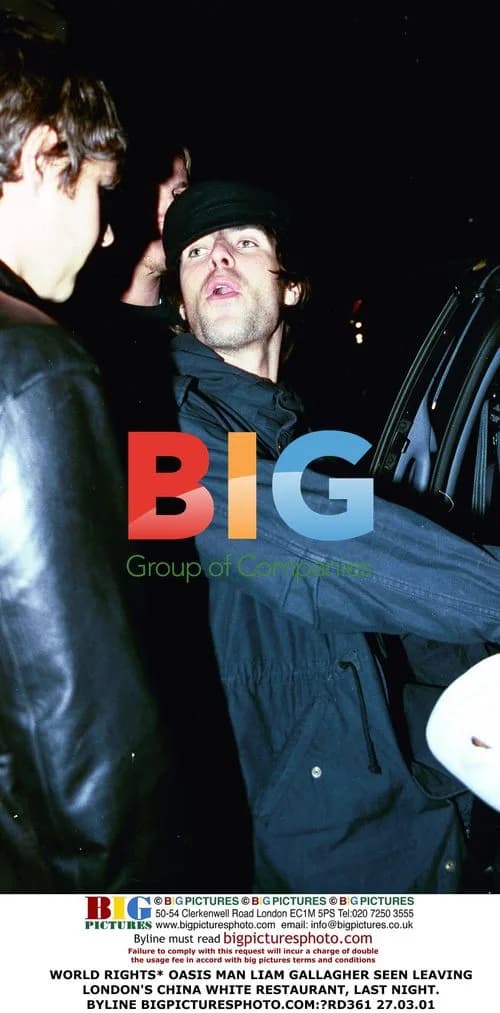 Liam Gallagher Leaving London Restaurant