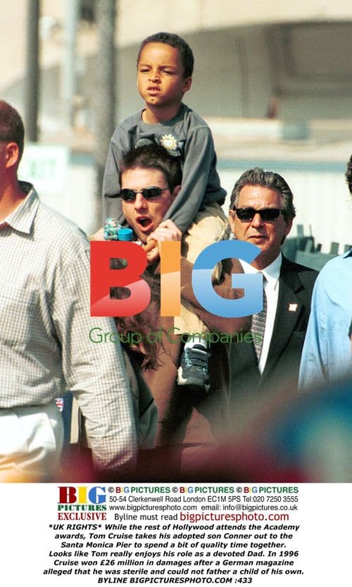 Tom Cruise and son Conner at Santa Monica Pier